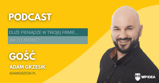 Ilustracja do: [Podcast] Co zrobić, aby w Twojej firmie pojawiły się DUŻE pieniądze? Rozmowa z Adamem Grzesikiem