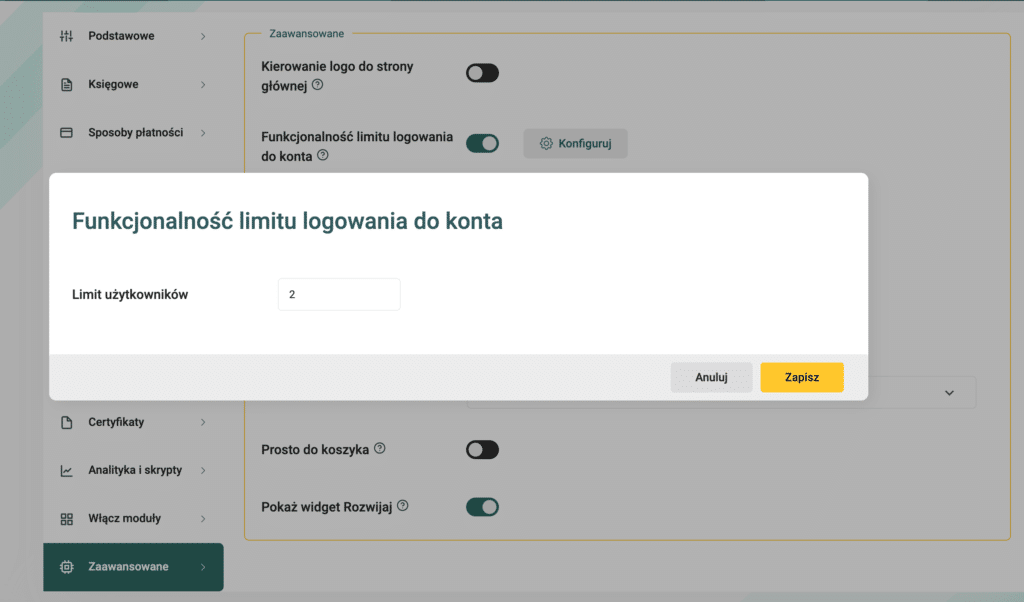 Blokowanie wielokrotnych sesji logowania pozwoli zabezpieczyć treści w kursach.