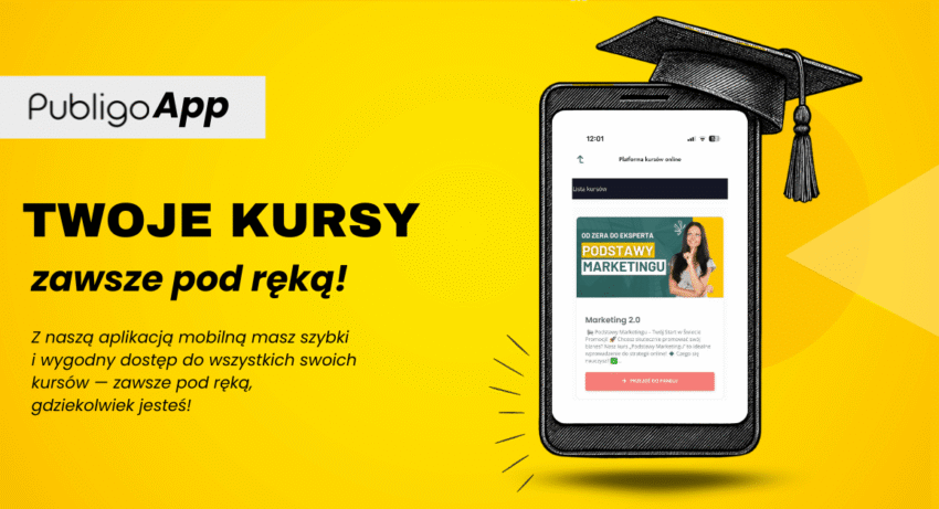Ilustracja do: Nowa aplikacja mobilna Publigo: Twoje kursy, zawsze pod ręką!